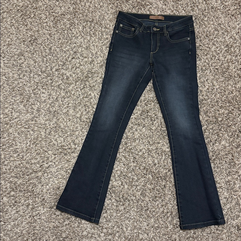 EShakti Women’s Black Boot cut Denim Jeans Sz 24 approx NWOT